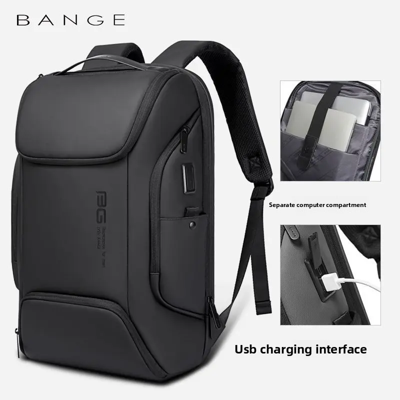 BANGE new backpack men's business backpack Korean version large capacity computer student backpack