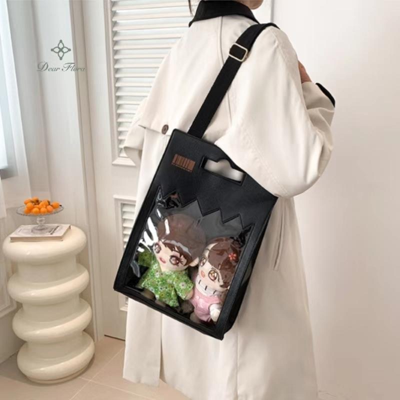 New Y2K Funny Envelope Ita Bag Cute Personalized Shoulder Bag Street Trend Crossbody Bag Kawaii Girl Transparent Display Handbag