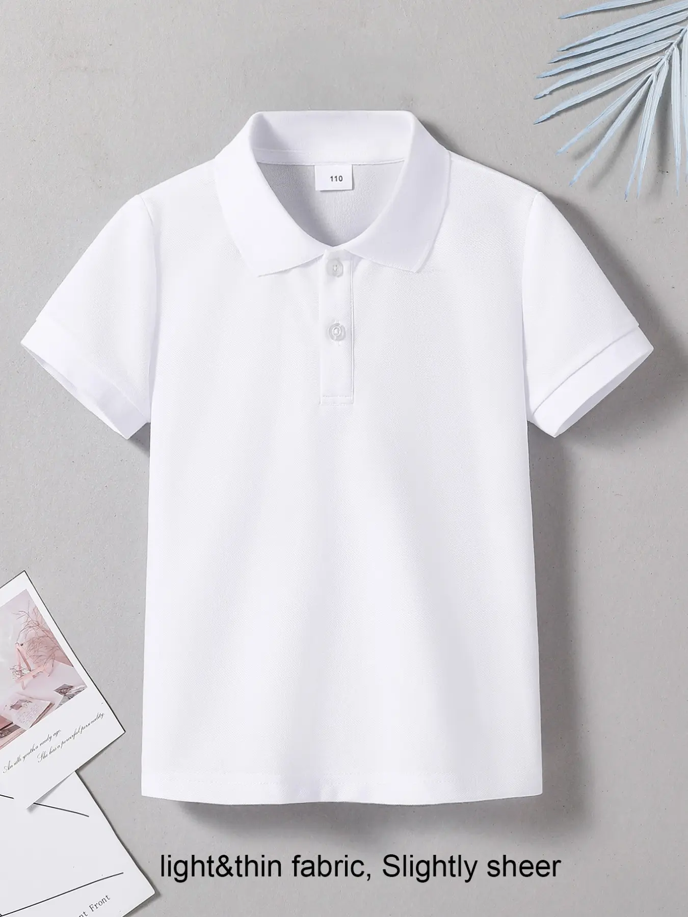 Summer Solid Color Fashion Short Sleeve Polo Shirt, Suitable for Casual, Sports, School Activities, Stylish and Comfortable