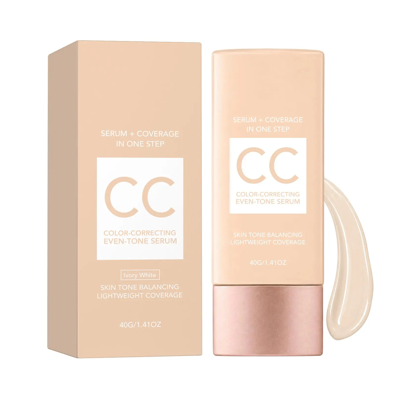 Color Correcting Complexion Tinted Serum, CC Tinted Serum, Color-Correcting Tinted Serum, Color-Changing Shade-Matching Adaptisphere Technology, Lightweight Coverage (Ivory White)