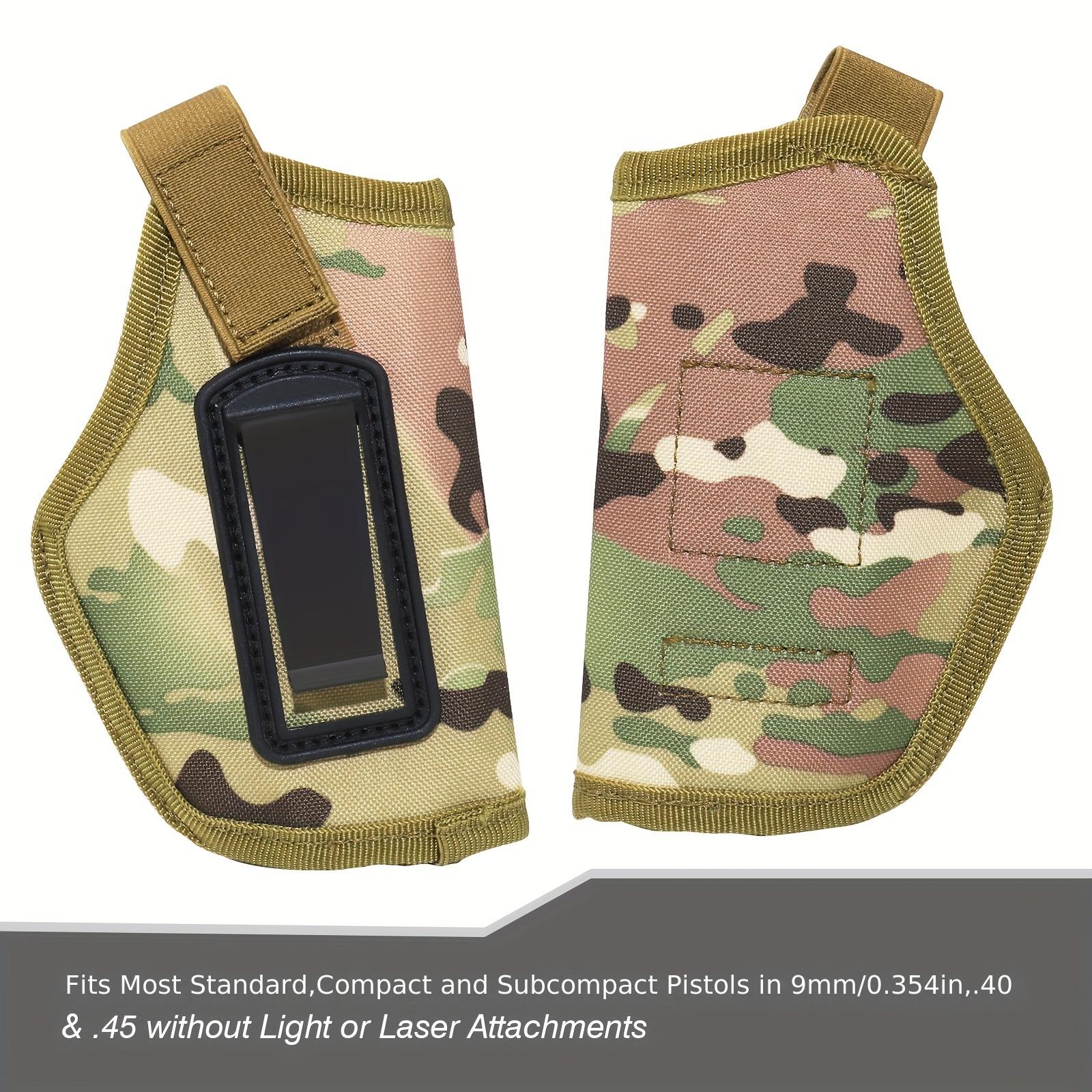 2-Pack Unisex Nylon Holsters, Classic Style IWB/OWB 9mm Holsters with Snap Snap Fits Glock 19, 17, 23, 26, 27, 42, 43, S&W M&P, Sig Sauer and More - 380 Holster