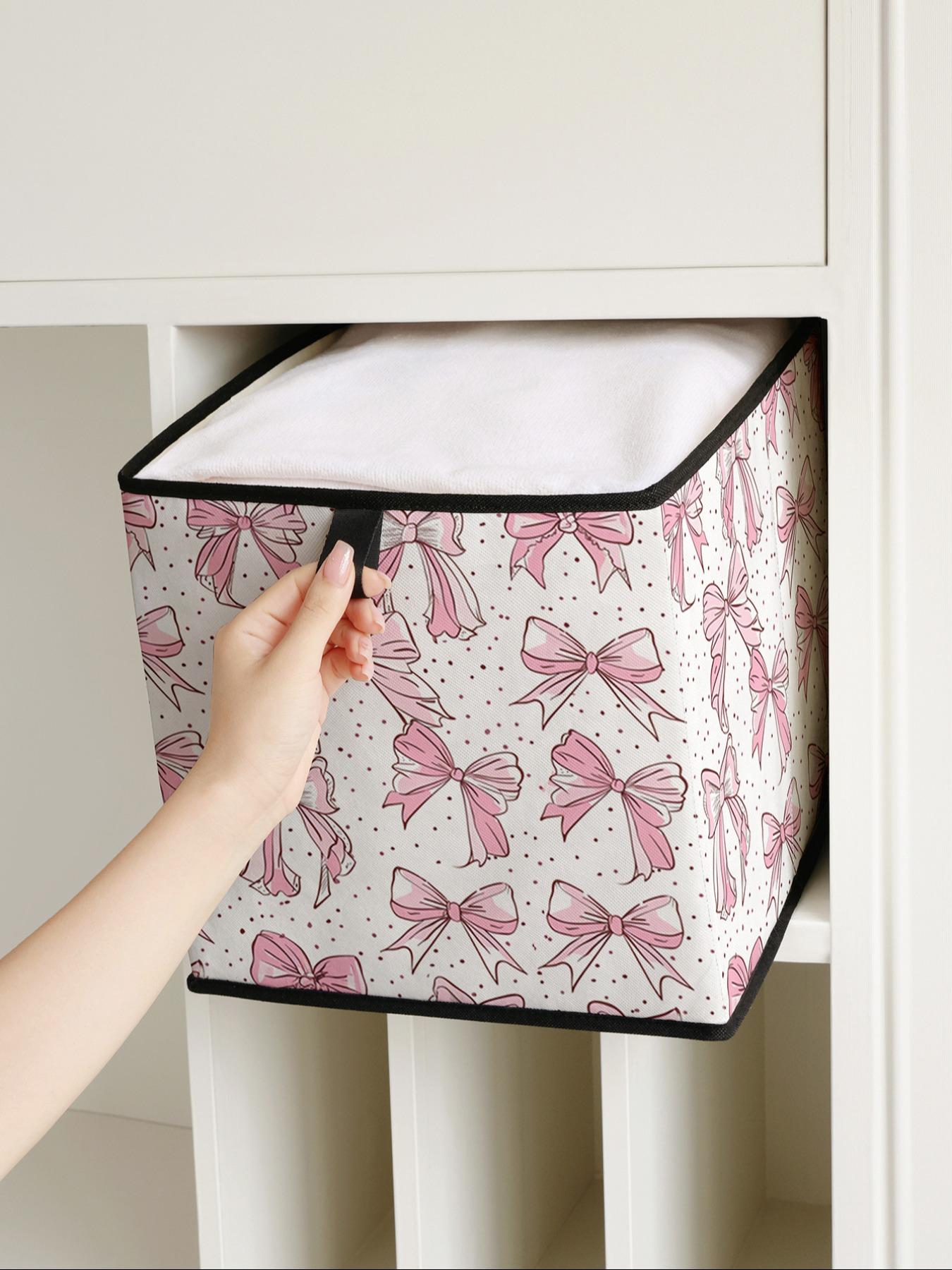 Butterfly Pattern Open Storage Box, Stackable Drawer Organizer, Durable Multi-Functional Design for Home Dorm Room Organization