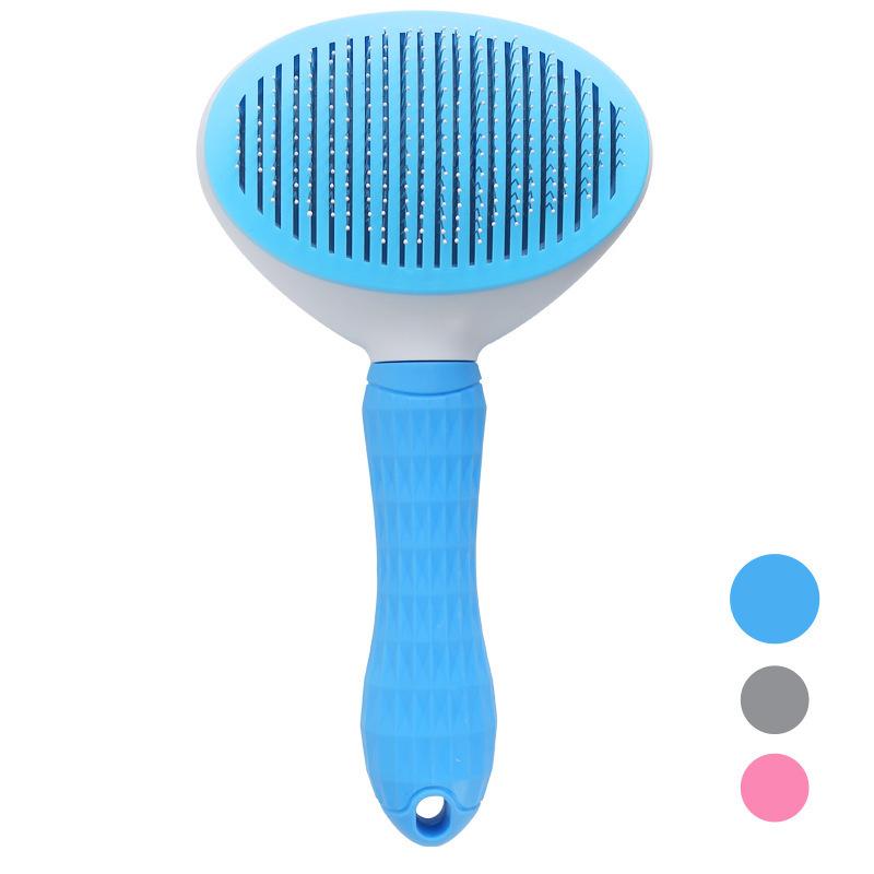 Cat Comb Pet One-Click Fur Remover, Dog Knot Brush, Hair Removal Tool, Easy-To-Use Cat Grooming Brush, Essential Pet Care Accessory