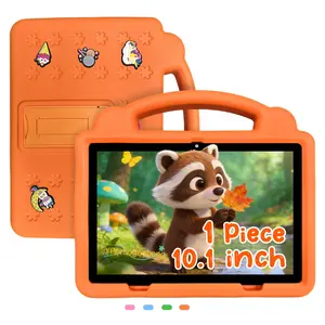 【Parent's Trusted Choice】 10.1-inch Kids Tablet for Ages 3-12, for Boys & Girls. Portable & Shockproof, Large Screen, Multiple Smart Apps, Parental Controls. Birthday & Christmas Gift. Adapter Not Included.