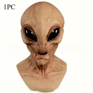 Adult Alien Mask, Costume Mask, Durable No Power Needed, Halloween Carnival Christmas Party Role Play Props, Realistic Lightweight Comfortable
