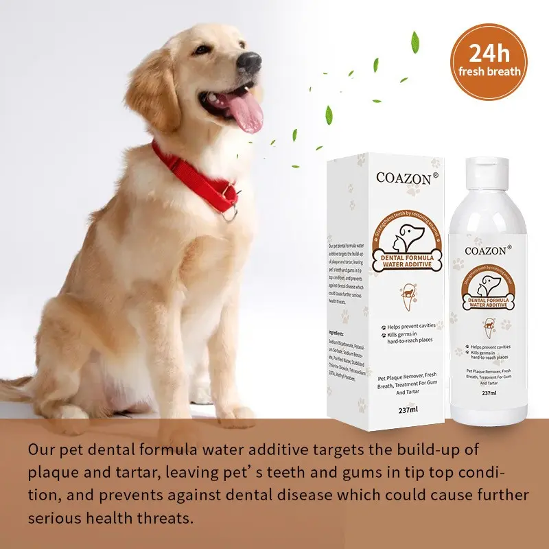 Pet Mouthwash for Dogs & Cats | Freshen Breath & Remove Plaque