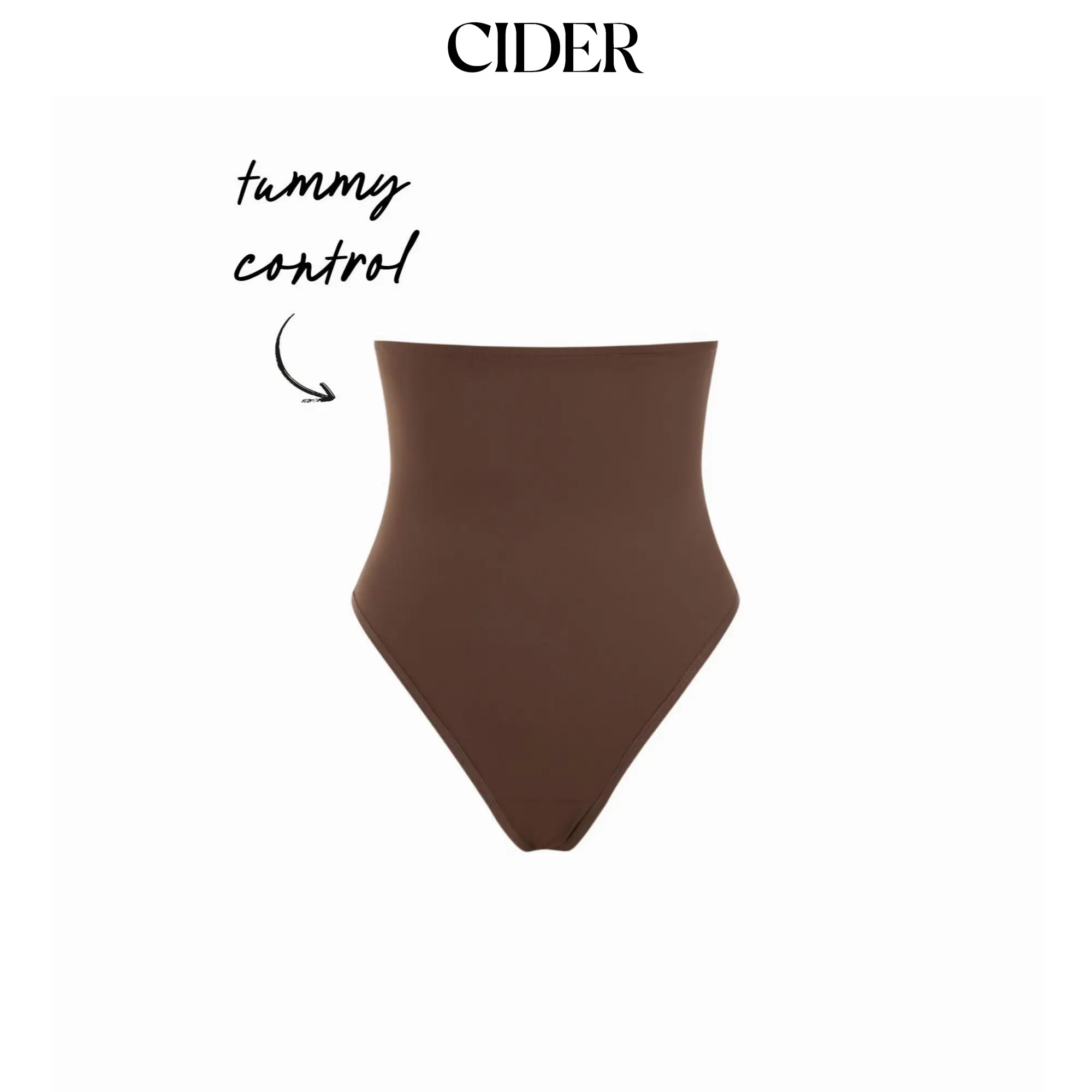 Cider Jersey High Rise Solid Shapewear