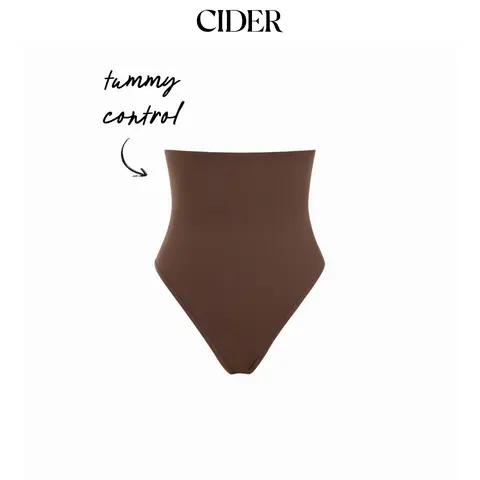Cider Jersey High Rise Solid Shapewear