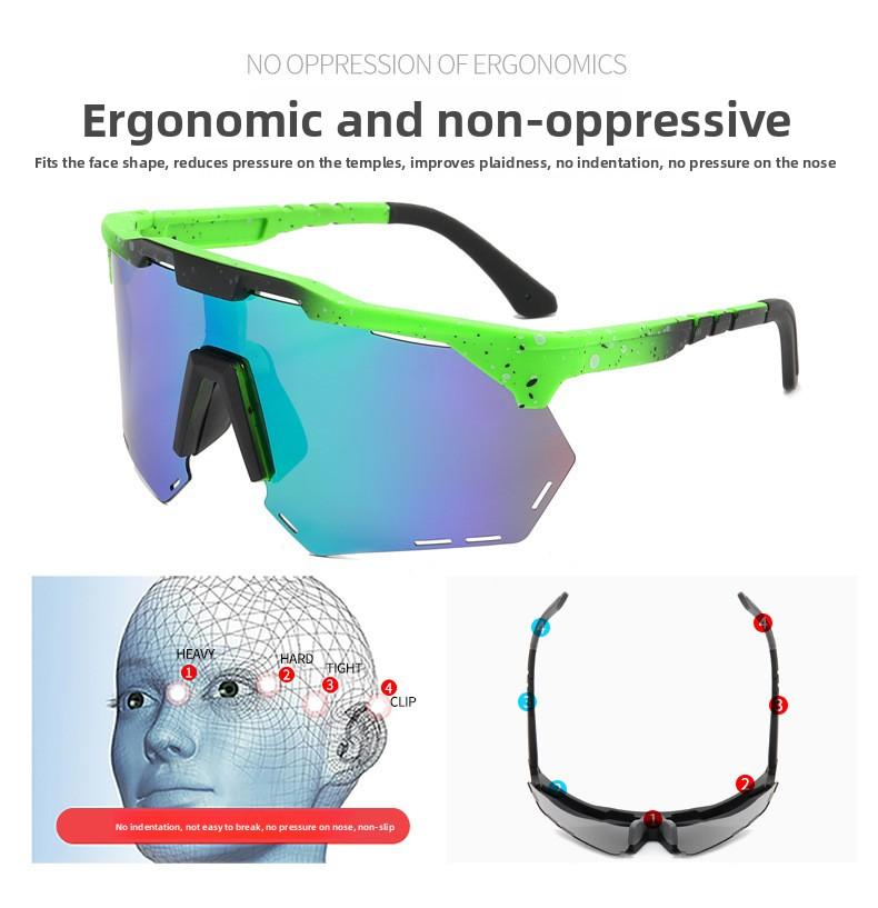 2026 New Polarized Sunglasses for Women, Sun Protection Sunglasses for Men, Colorful Sports Windproof Cycling Glasses Wholesale