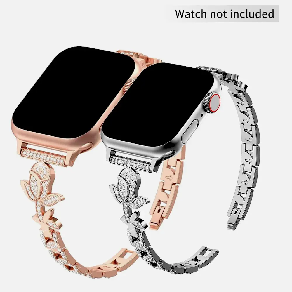 Metal Chain Band for Apple Watch Series 11 10 9 8 7 6 5 4 3 2 1 SE  41mm 40mm 44mm 45mm 46mm 42mm 38mm 49mm Stainless Steel Bracelet Strap for Men Women Smartwatch Replacement Straps