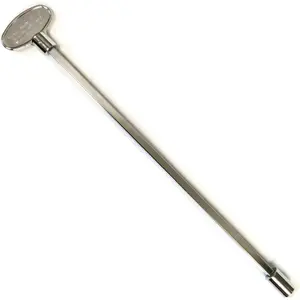 Midwest Hearth Universal Valve Key for Gas Fire Pits and Fireplaces - Polished Chrome (12-Inch)