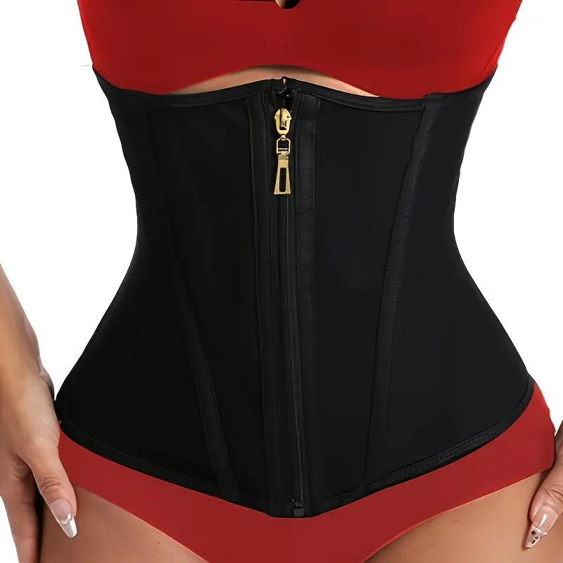 Adjustable Women's Shaping Waist Trainer – 9-Bone Zipper Design, Breathable Ultra-Thin Double-Layer Reinforced Abdominal Control. Elegant Women's Shaping Waistband – Hook-and-Loop Fastening Double-Layer Compression Tummy Tamer