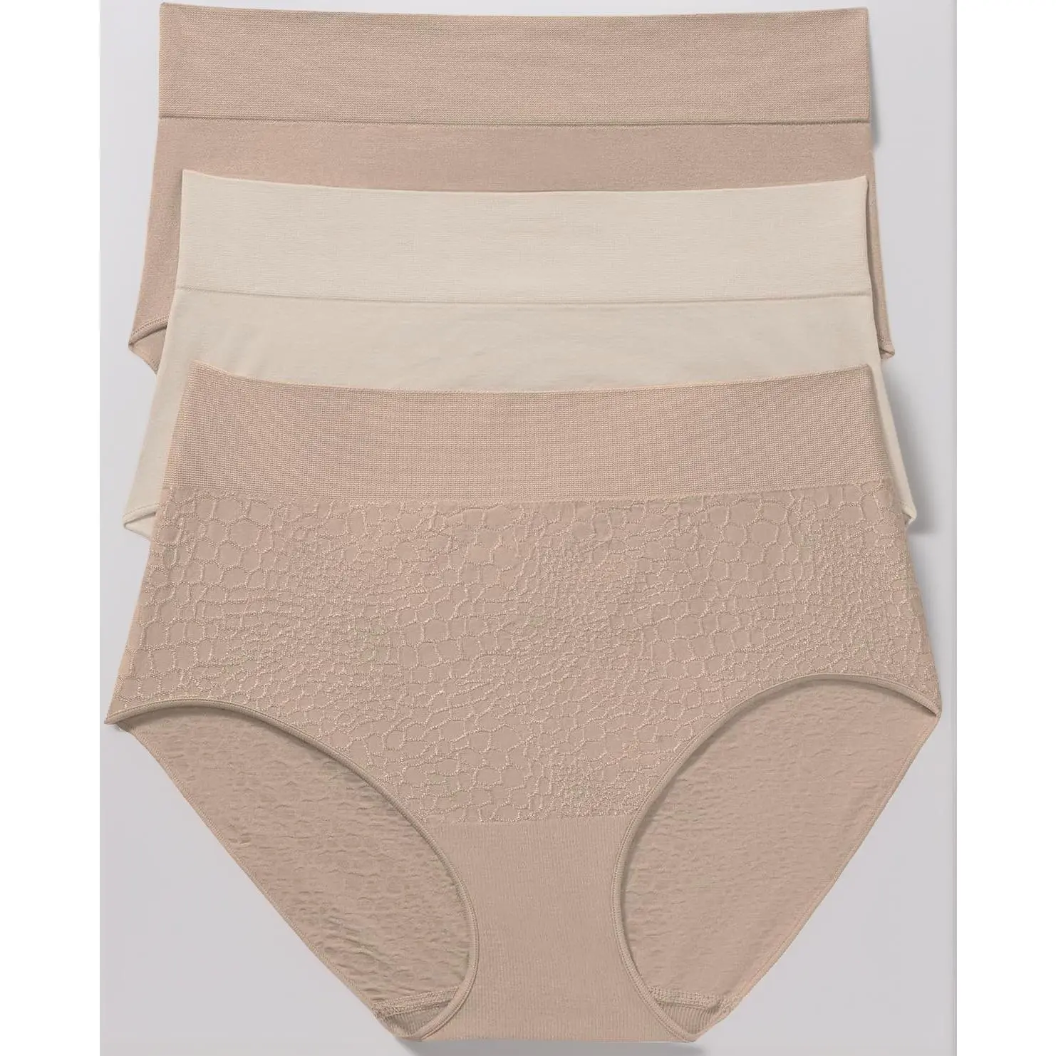 Women's Blissful Benefits Women's Dig- Free Seamless Stretch Hi-waist 3-pack Brief