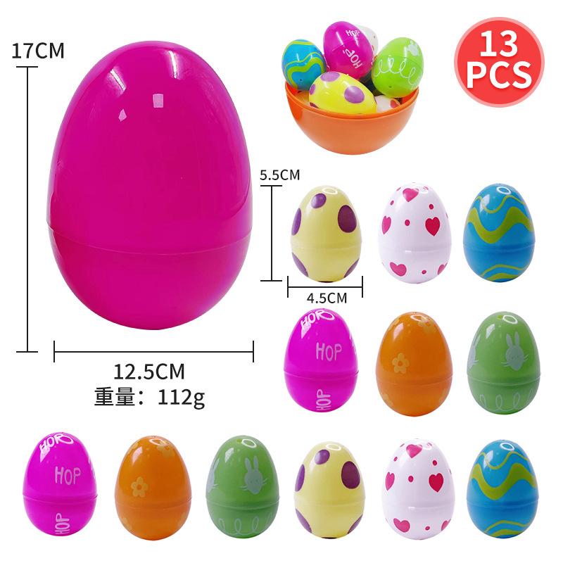 Easter Set DIY Colorful Eggs Cartoon Rabbit Egg Openable Eggshell Party Gift