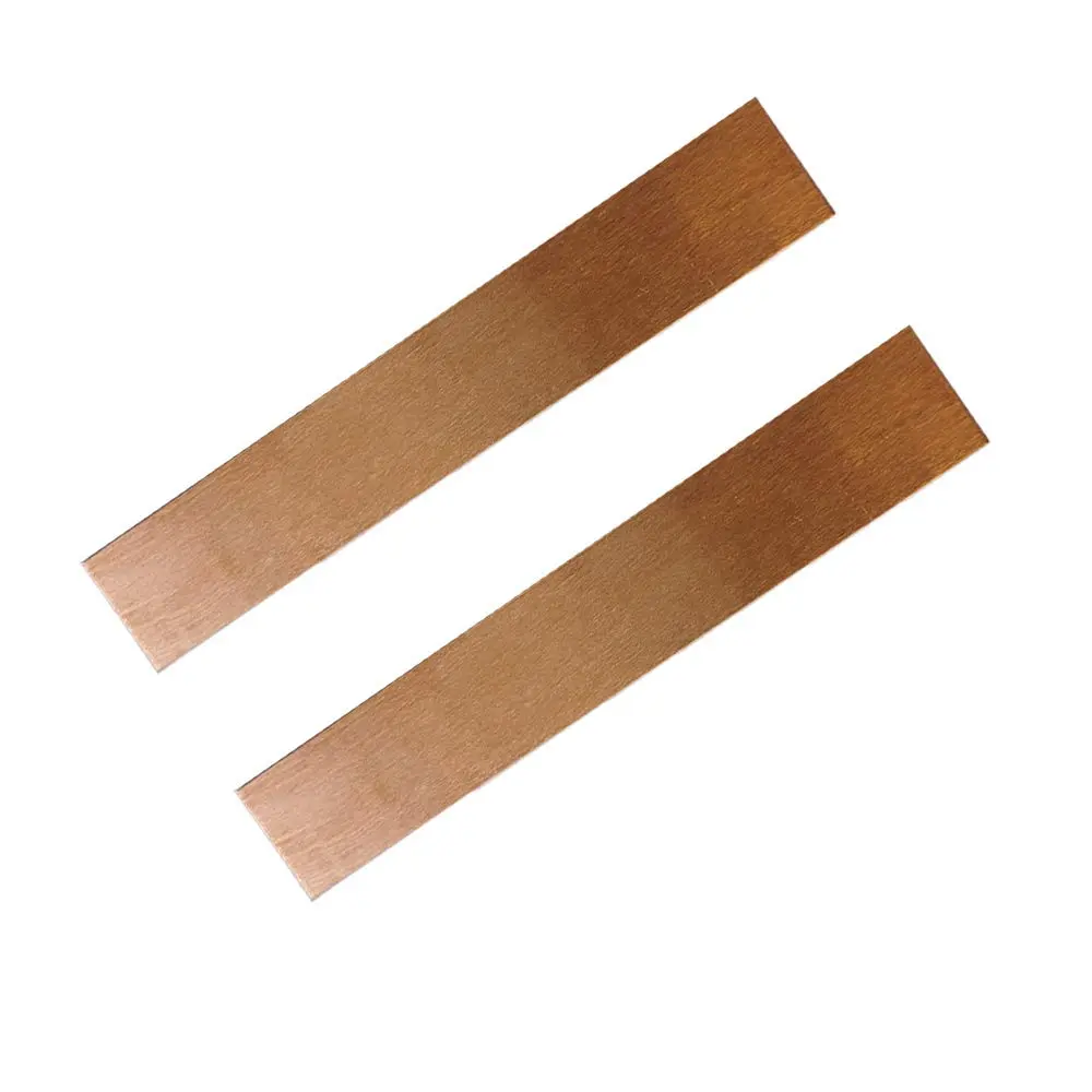 Pure Copper Anode Sheet 2 count 99.95%  Copper Electrode Strip for Copper Electroplating and   0.04''x1''x6''(1mmx25mmx150mm)