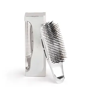 Second Generation Matte Golden Zeus Straight Hair Comb, Scalp Massager for Both Wet And Dry Use, Portable Hair Brush, Meridian Massage Comb