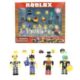 Roblox building block figurine with accessories comes in two color boxes, packaged in bags popular