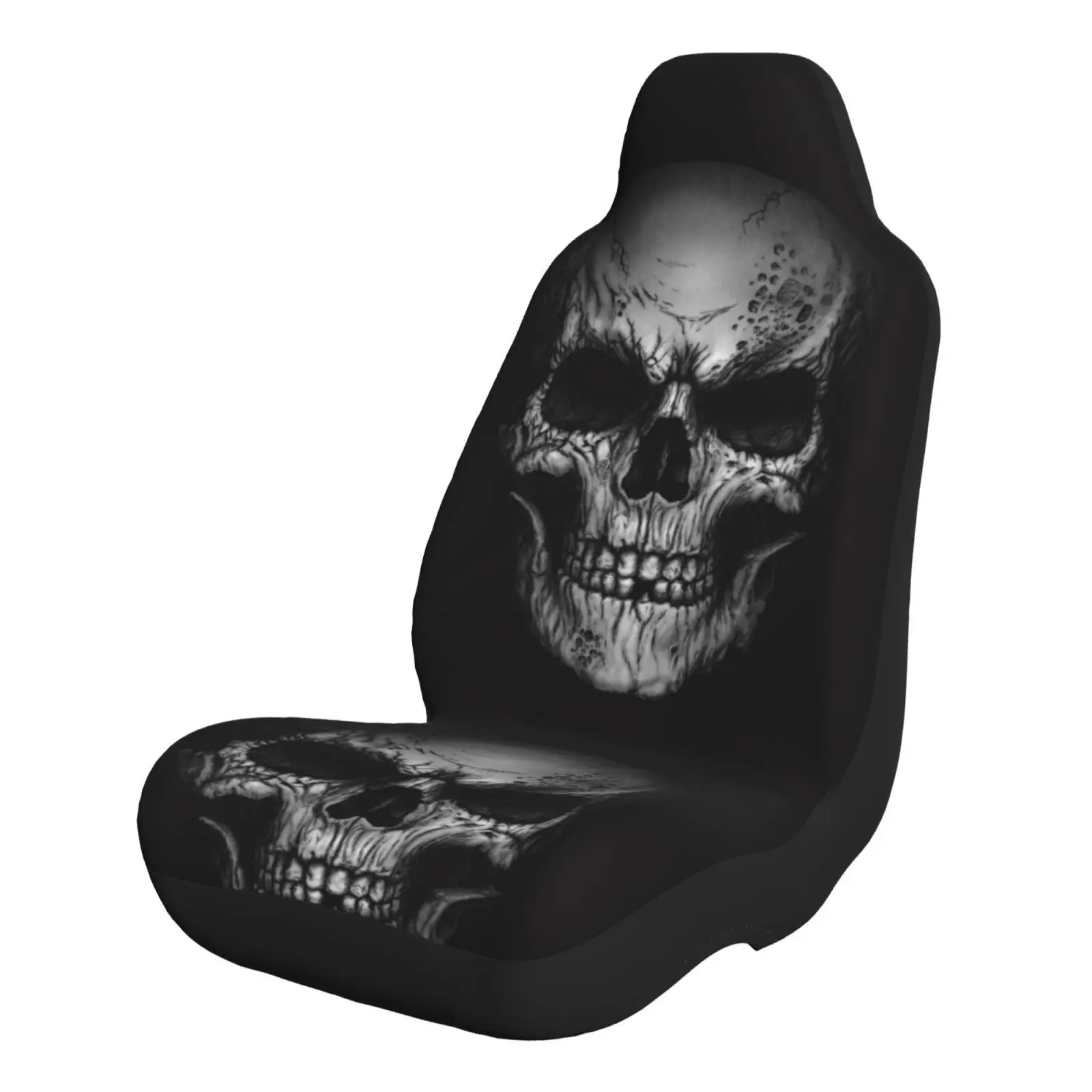 Base Skull Universal Car Seat Cover, Durable Design, Easy Installation, Full Protection, Suitable for All Seasons, Multi-Vehicle Fit, Universal Seat Covers