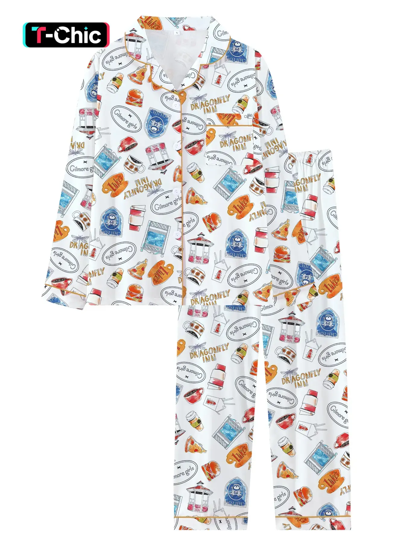 Teen Girls' Fall Winter Pajama Set, Pj Set, Long Sleeve Striped Print Pajama Sleepwear, Casual Fitted Two-Piece, Comfortable Home Wear, Casual Pajamas Set, Pyjamas Set