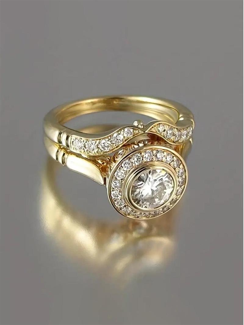 S925 Sterling Silver Fashion Ring Set, Engagement Ring Set, Fashion Jewelry for Party, Daily Clothing Decor, Trendy All-match & Exquisite Jewelry for Birthday Gift Silver Jewelry, Valentine's Day Gifts For Girlfriend