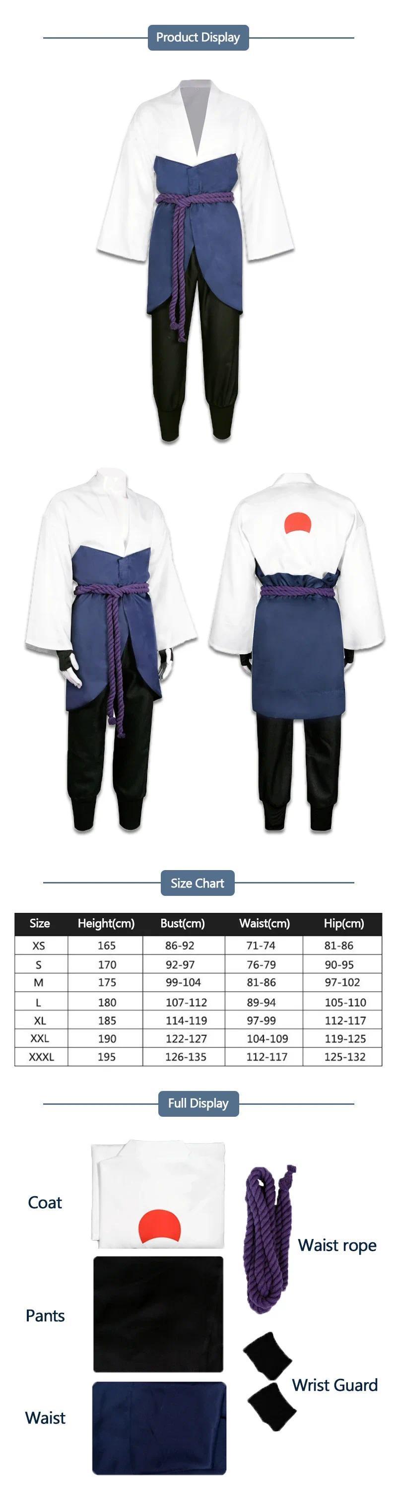 2025 Anime Uchiha Sasukeing Cosplay Costumes Cos Clothing Comic Exhibition Halloween Party Adult Cosplays Sasukees Costume Suits