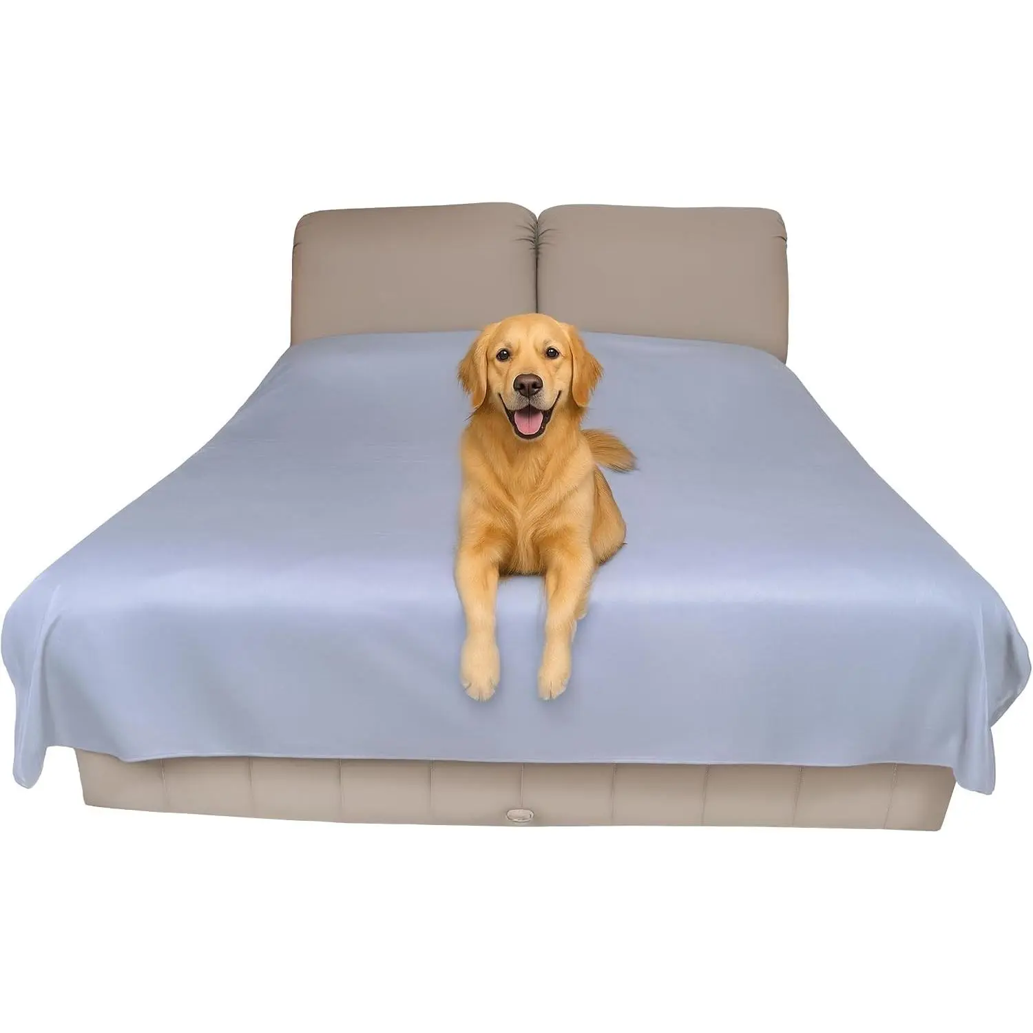King Size Thin Reversible Waterproof Dirt Proof Protective Bed Cover (100x96 in) for Pets, Incontinence Needs, Simple, One-Piece