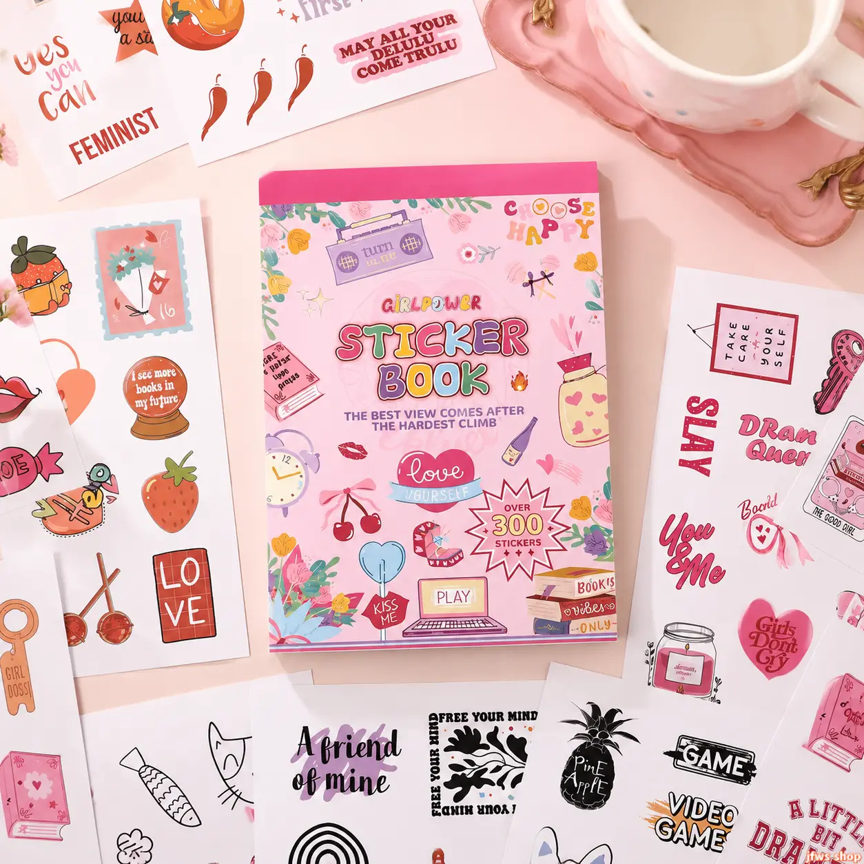 Aesthetic Scrapbooking Sticker Book for Bullet Journaling - Decorative Craft Labels & Tags - Creative Accessories for Planners & Projects tiktokshopbacktoschool