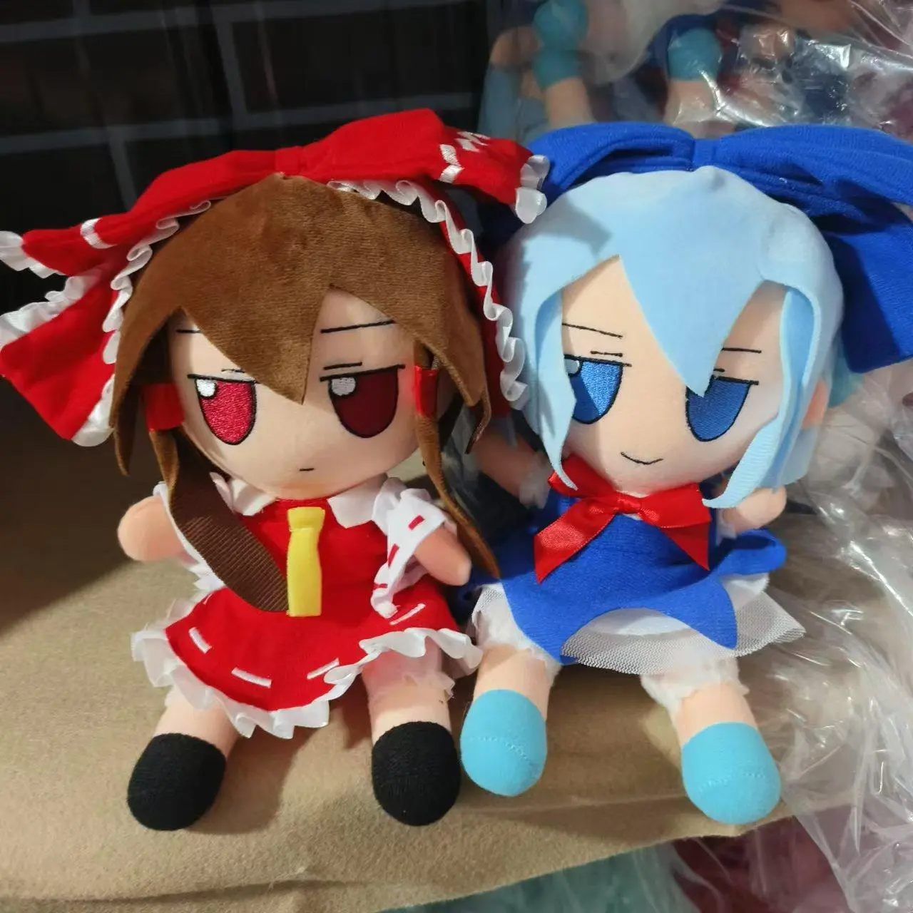 20cm Japan Anime TouHou Project Hakurei Reimu Kirisame Komeiji Koishi Cosplay Anime Plush Doll Cute Stuffed Sitting Dolls Gifts