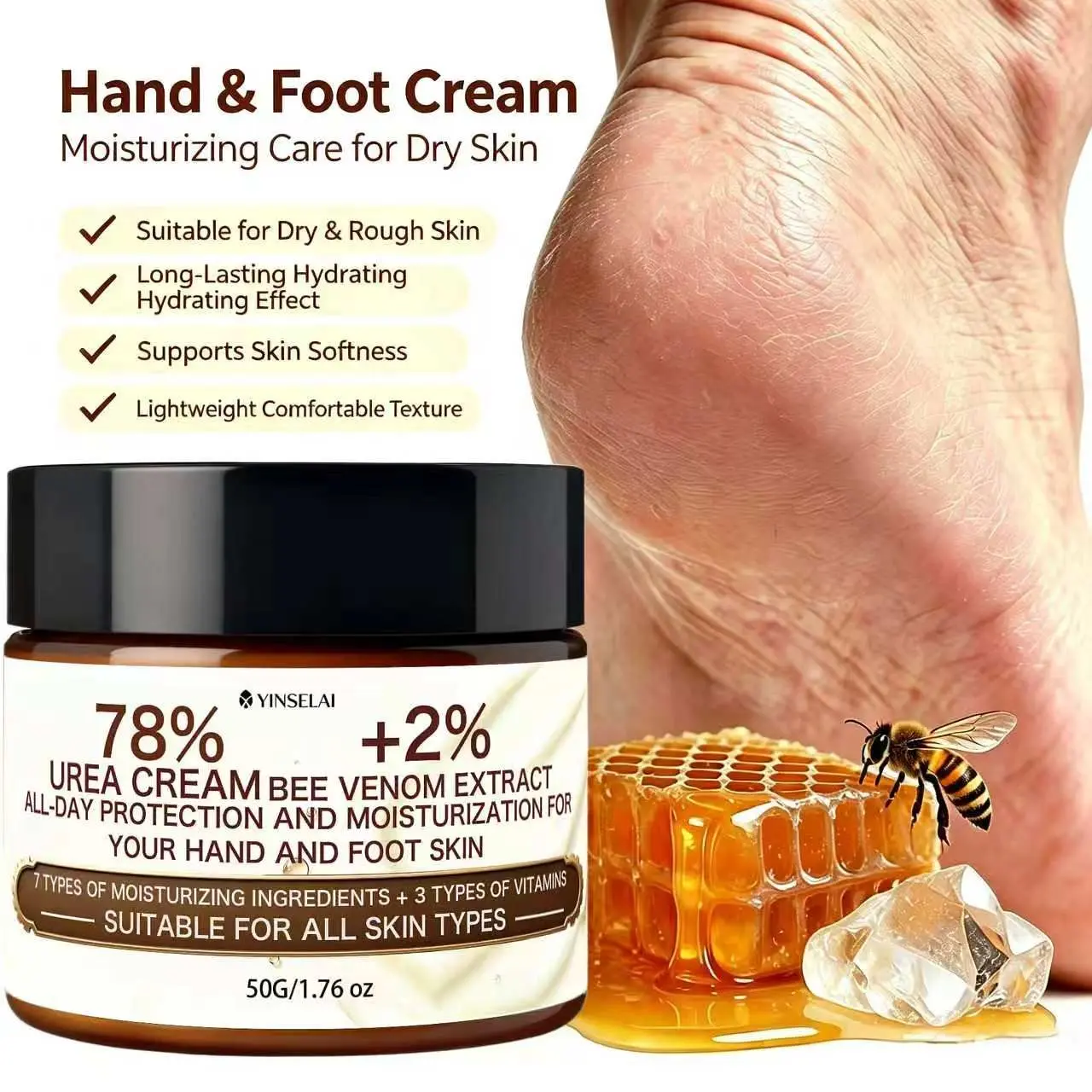 50g Foot Hand Softening Cream Rapid Cracked Skin Repair