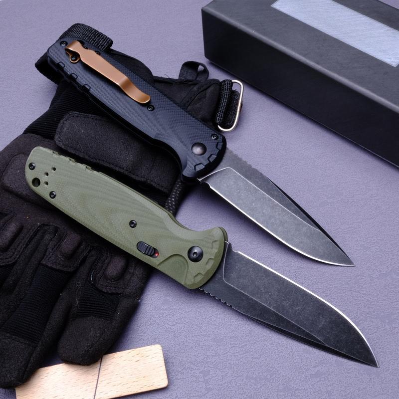 Folding knife, G10 handle, outdoor camping, driving, fishing EDC tool, anti-corrosion blade, best men's gift.