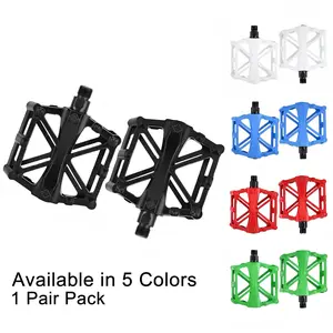 Aluminum Alloy Bike Pedals, Universal Bicycle Pedals, Non Slip Pedals, Lightweight Large Surface, Anti-Slip Durable, 5 Colors Available, Fits Various Bikes, Bike Accessories