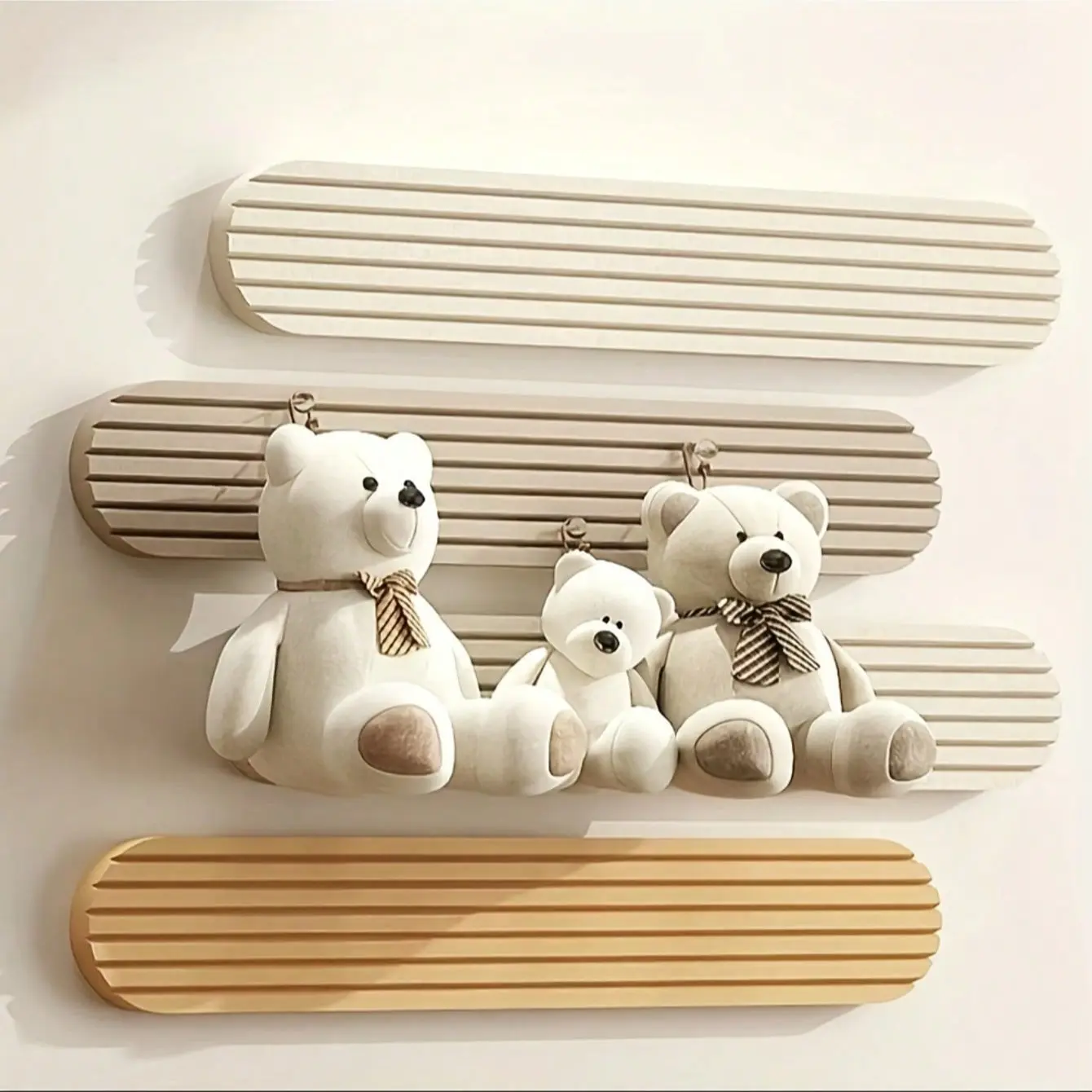 4pcs Artistic Revival Style Felt Wall Stickers, Self-Adhesive Felt Board with Pins, Home Office Decor, Unique Gifts, Christmas Decoration