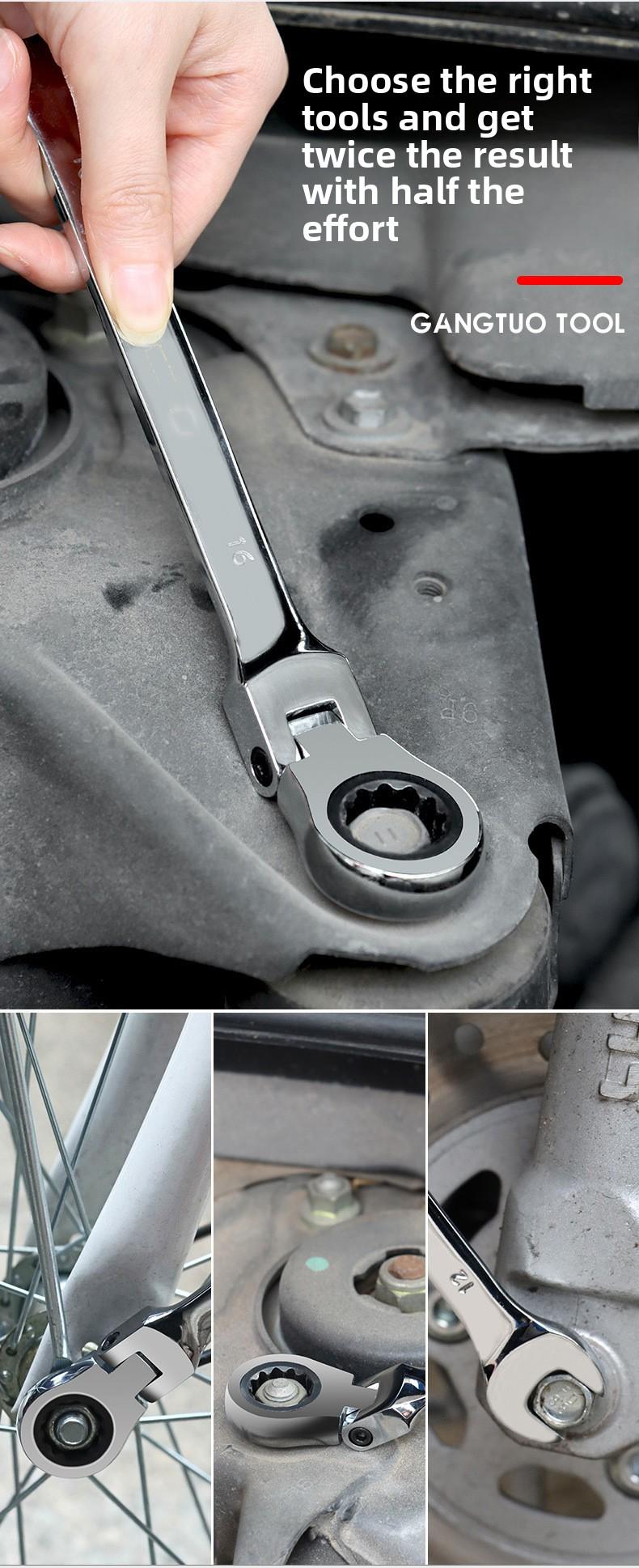 VEVOR Cordless Wrench Set 16 Piece Power Tool Electric Wrench Set with Ratchet Head Battery Operated for Home Repair and DIY Projects Toolbox Hand Metal Capacity Large spanner Multi-Purpose