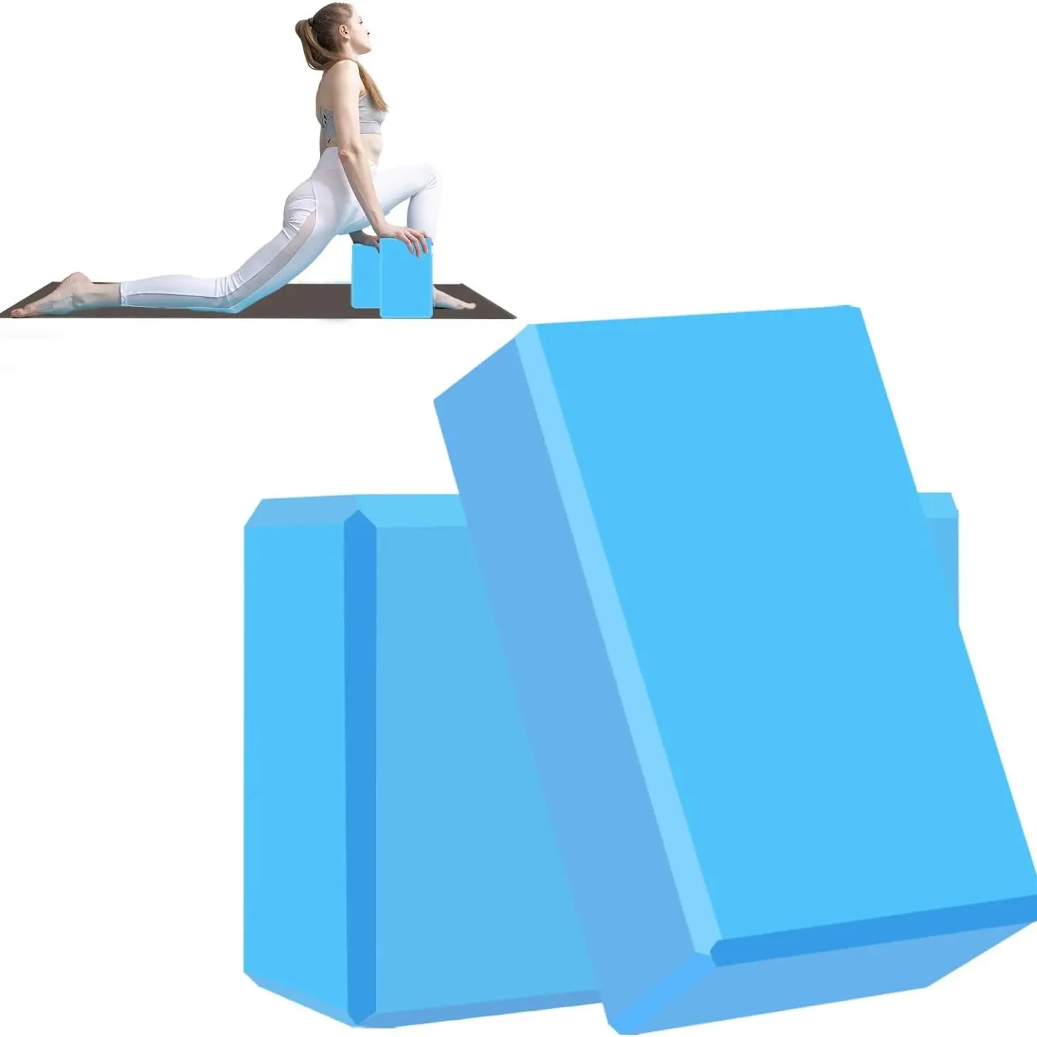 Non-Slip Lightweight Yoga Block, Foam Exercise Brick for Dance Stretching, Home Yoga Fitness Aid, Adult Yoga Practice Tool