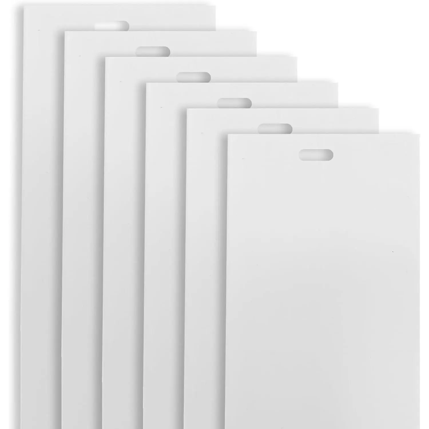 6 Pack 82.5 x 3.5 inches White PVC Vertical Blinds Replacement Slats for Sliding Door Indoor Windows