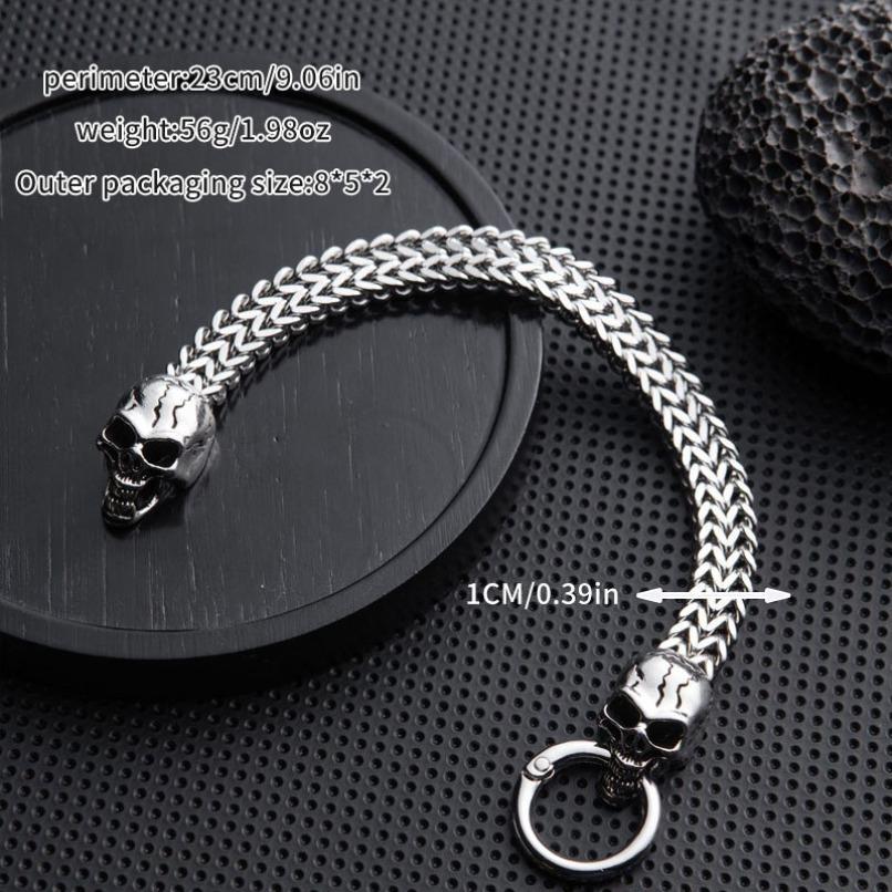 2026 New Men's Retro Punk Stainless Steel Bracelet, Snake Beast & Skull Designs, Perfect Valentine's Day Gift for Him 2026 New Men's Retro Punk Stainless Steel Bracelet, Snake Beast & Skull Designs, Perfect Valentine's Day Gift for Him