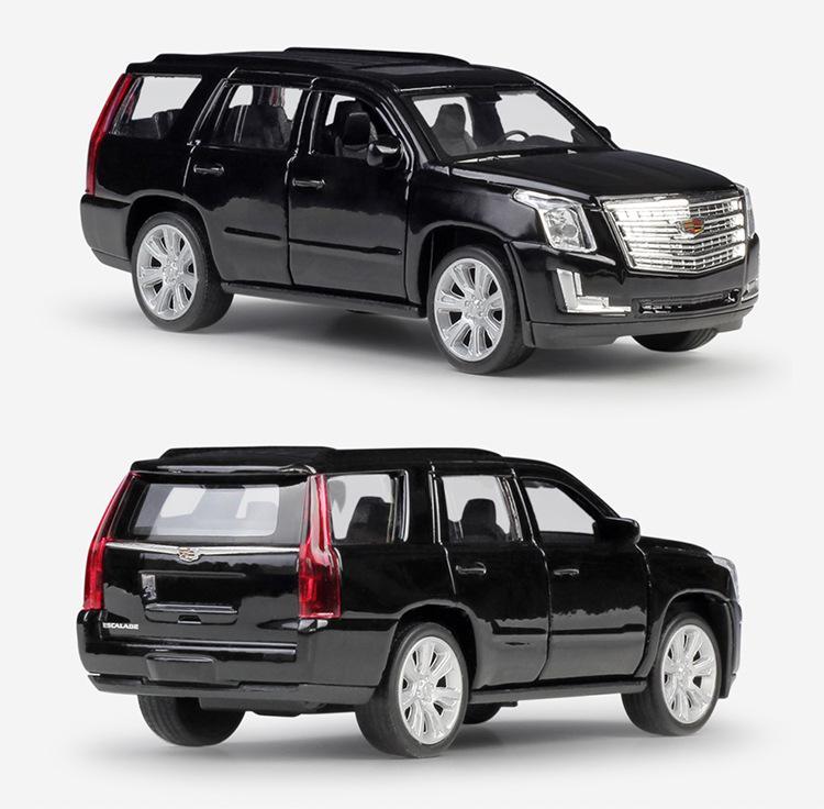 Welly 1:36 Cadillac 2017 Escalade Imitation Alloy Car Model Bicycle Toy