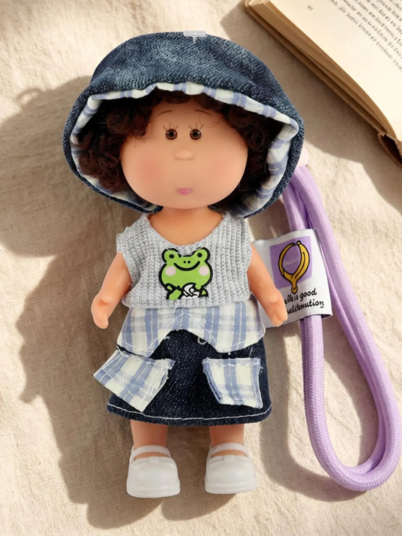 Potato Doll Keychain Pendant, Cute Patchwork Design, Perfect Birthday Gift, Decorative Only, Not Suitable for Children Under 3 Years