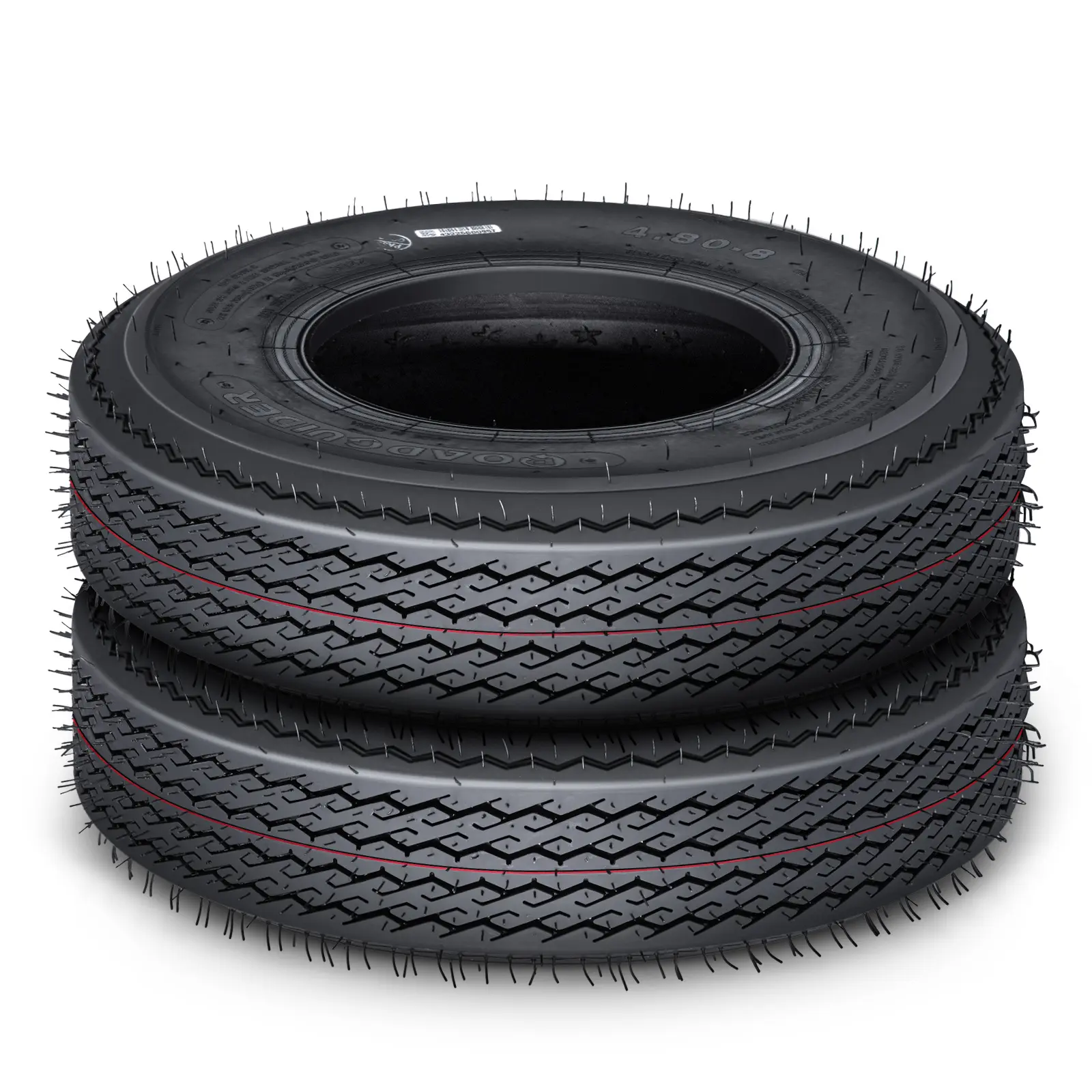 Garvee New Upgraded 2pcs 4.80-12 6PR 4.8-12 4.8x12 480-12 4.80-12 Trailer Tires, Load Range C, 6PR  Tires