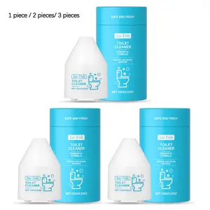 Toilet Cleaner (120g/120g*2/120g*3), Gentle Stain Removal, Odor Eliminator, Fresh Scent, Bathroom Cleaning Agent, Non-Sponge Rubber