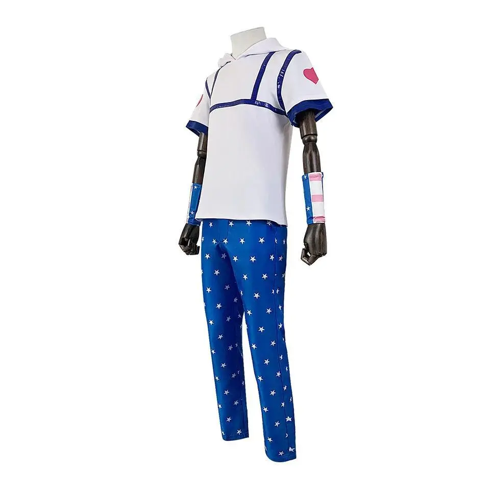 JOJO's Bizarre Adventure Johnny Joestar Cosplay Costume Jonathan Halloween Uniform Comic Top Pants Hat Suits Anime Costume