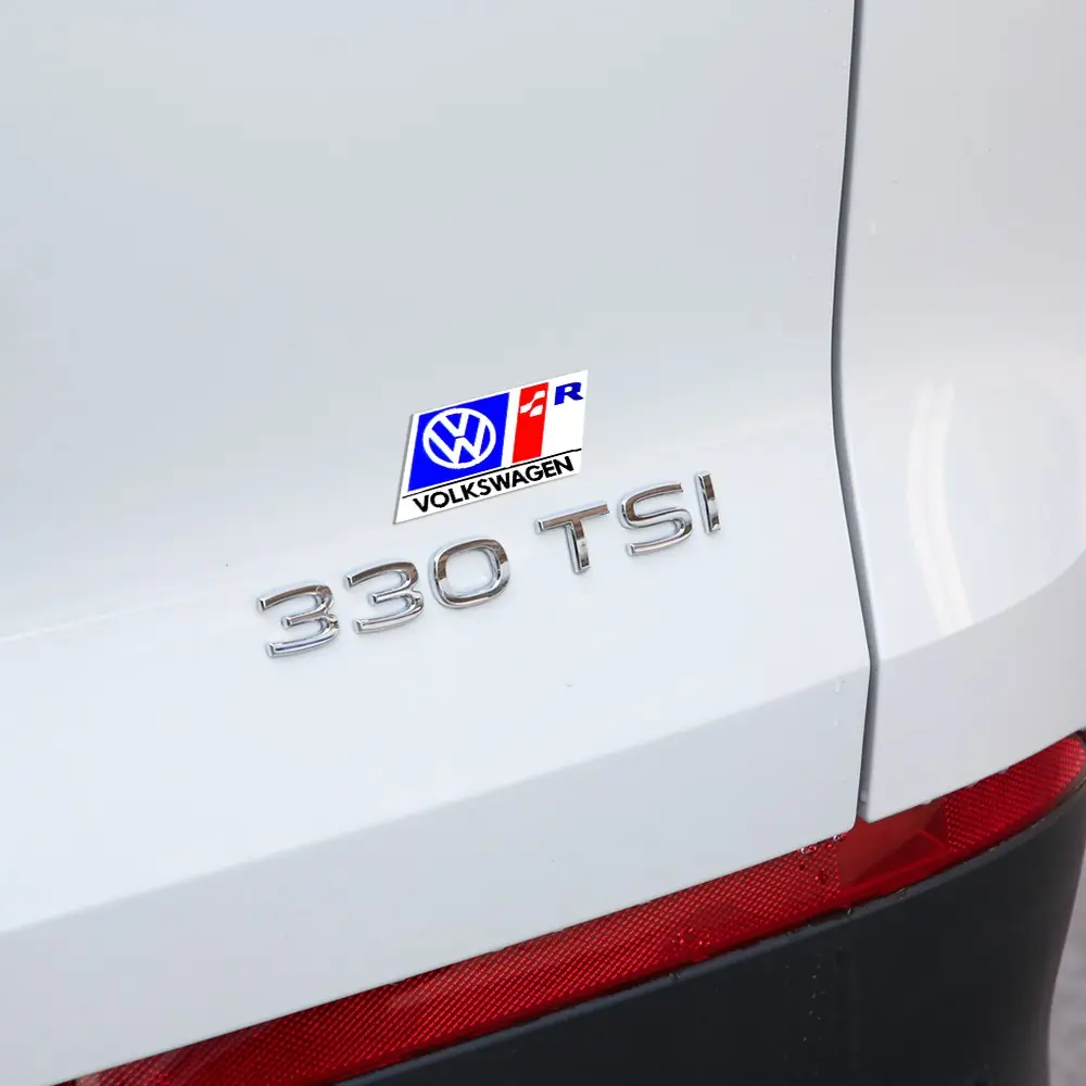 Car Side Fender Aluminum Sticker Auto Logo VW Badge Trunk Decal For Volkswagen VW Golf 4motion MTM Blue Motion Polo Scirocco CADDY Beetle Passat Touareg Jetta Tiguan Touran Car Decals, Automotive Decals, Car Stickers