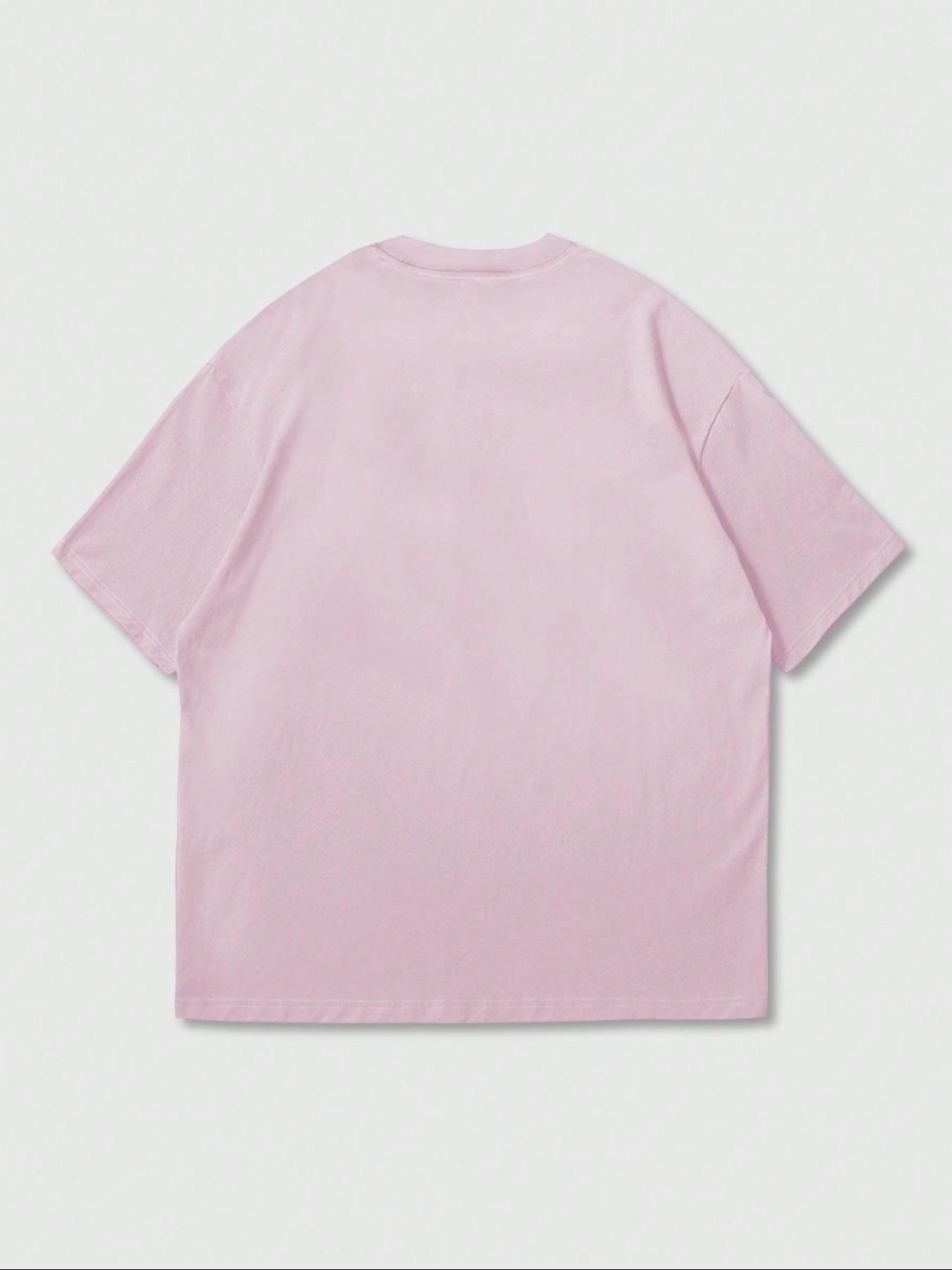 Unisex's Star Print Round Neck Tee, Casual Comfy Tee, Regular Fit Casual Fashion Short Sleeve T-shirt for Summer, Unisex Top for Daily Wear, Women