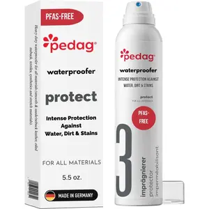 PFAS-Free Waterproofer | German Made | Heavy Duty Waterproof and Stain Repellent | Canvas & Fabric Spray Protector | Waterproofing Spray and Guard for Boots, Shoes, Tents, Hats, Jackets | 1 Can