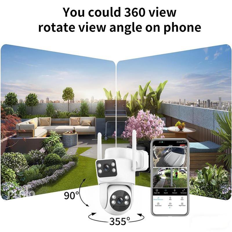 Outdoor waterproof wireless wifi camera with remote voice intercom via mobile phone