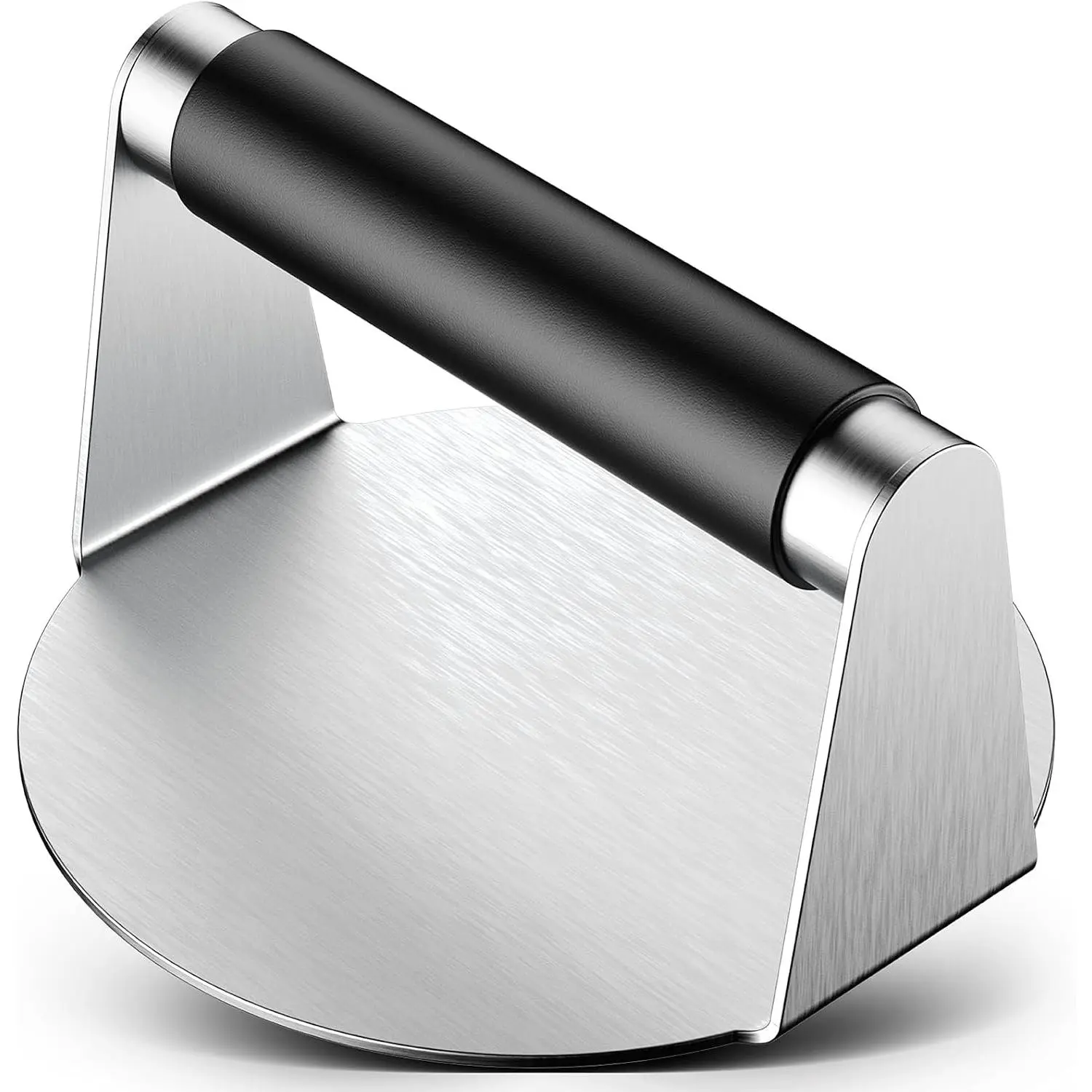 Smash Burger Press, Hamburger Smasher Tool for Griddle, Stainless Steel Ham Patty Press with Anti-Scald Handle, 5.5" Non Stick Grill Press for Smashburger, Bacon, , Meat, Sausage