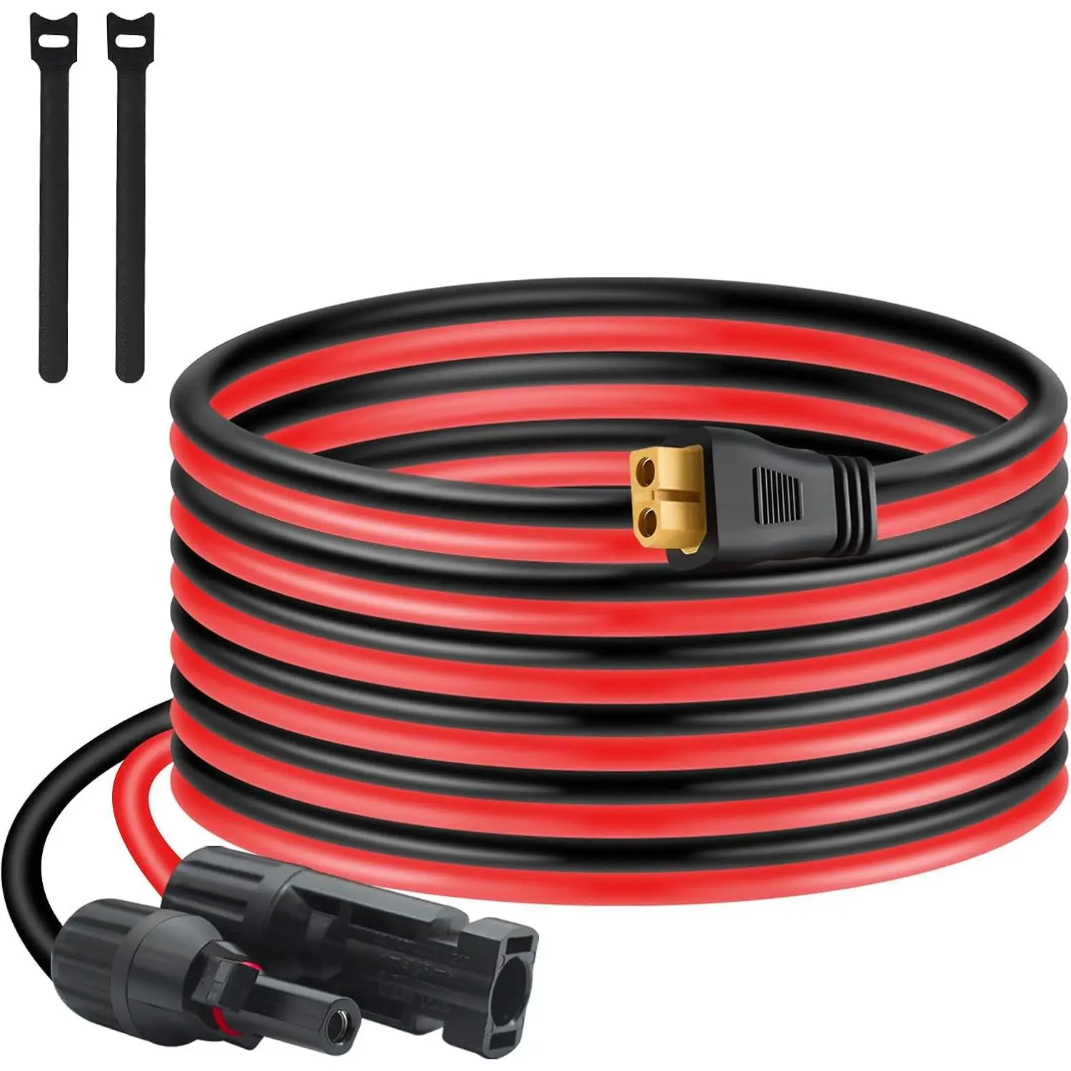XT60 Connector, Solar to XT60 Extension Charging Cable 10FT, Solar to XT60 Cable 10AWG