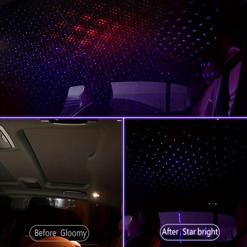 USB Powered Car Roof Atmosphere Light, Portable Adjustable Romantic Car Interior Light, Car Decorative Light for Vehicle, Ceiling, Bedroom, LED Lights Car, LED Car Ambient Light, LED Bar Light, LED Roof Twinkle