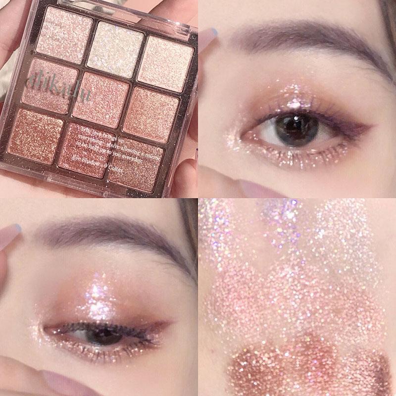 Glitter Eyeshadow Palette, Shimmering High Pigmented Glittering Blendable Eyeshadow Powder, Long Lasting Multicolor Shimmer Eye Makeup Product, Summer Makeup, Glam, Glitter Beauty, Cosmetic Glitter Eyeshadow Palette, Shimmering High Pigmented Glittering Blendable Eyeshadow Powder, Long Lasting Multicolor Shimmer Eye Makeup Product, Summer Makeup, Glam, Glitter Beauty, Cosmetic