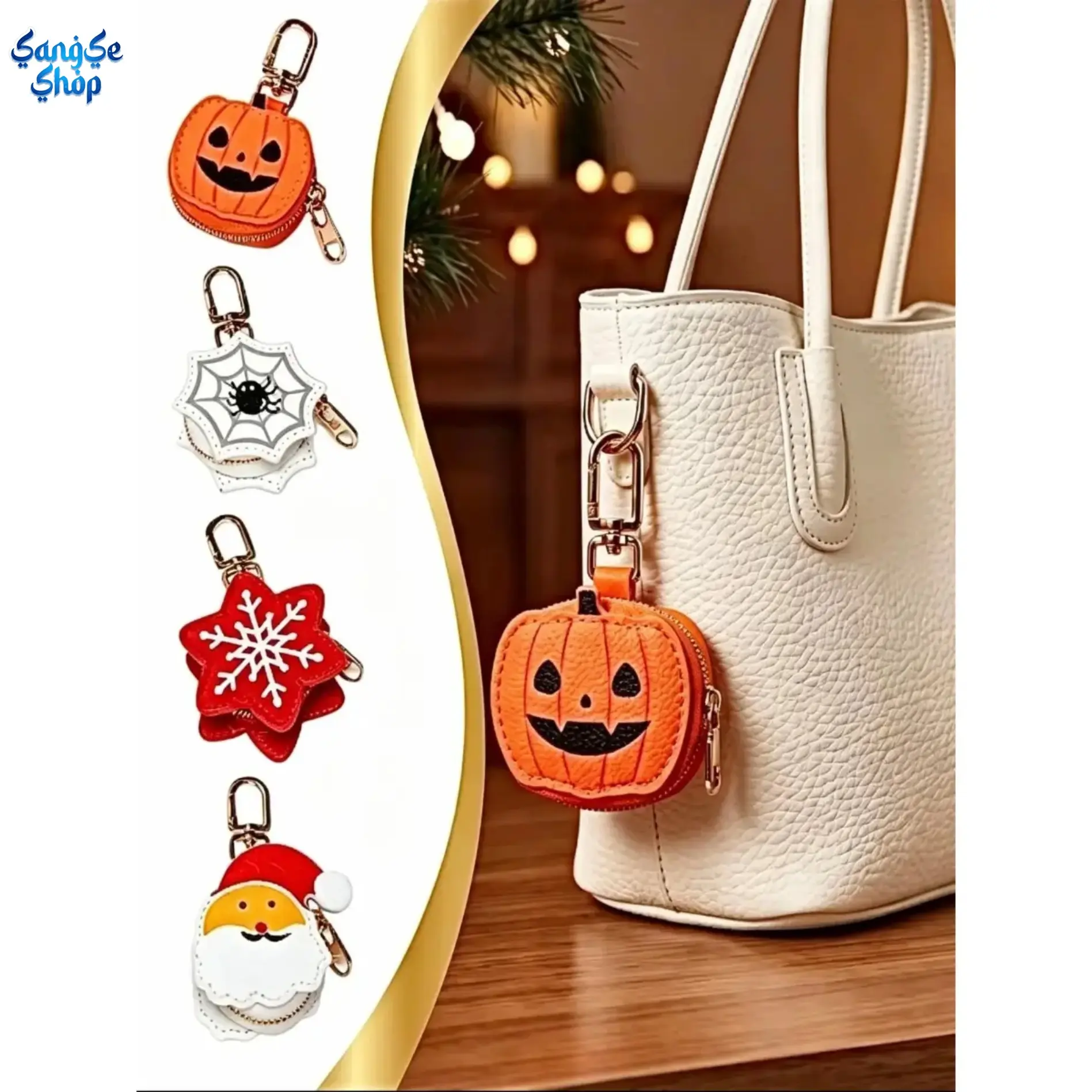 Cute Pumpkin Coin Purse Keychain, Mini Halloween Bag Charm Pendant, Small Zipper Coin Pouch for Bags & Keys, Funny Pumpkin Keychain Accessory, Portable Travel Wallet Charm, Spooky Holiday Gift for Women, Halloween Party Favor